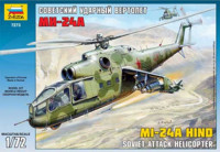 Звезда 7273 Советский ударный вертолет Ми-24А 1/72