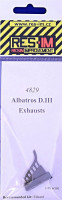 Res-Im RESIM4829 1/48 Albatros D.III exhausts (EDU)