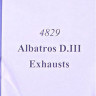 Res-Im RESIM4829 1/48 Albatros D.III exhausts (EDU)