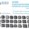 Quinta studio QD48539 Авиационные приборы США, ВМВ (с корпусами) (для всех моделей) 1/48
