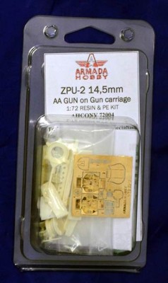 Armada Hobby CO7204 ZPU-2 14,5mm AA Gun on Gun carriage conv.set 1/72