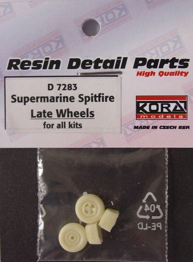 Kora Model D7283 Wheels for Supermarine Spitfire Late 1/72