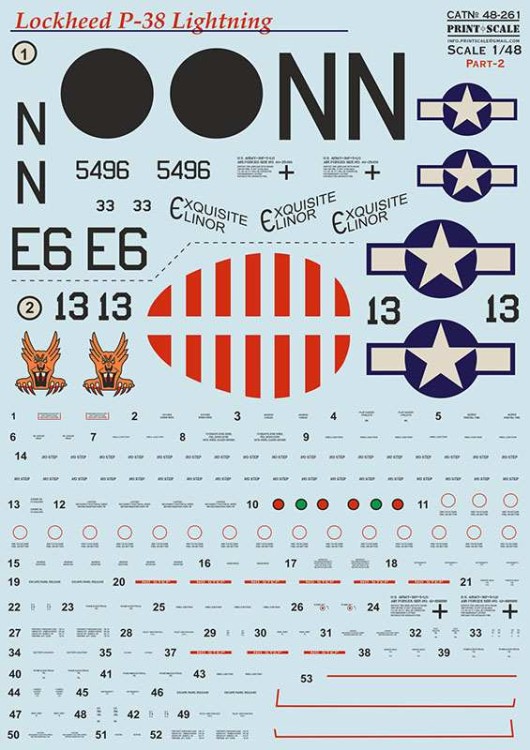 Print Scale 48261 Lockheed P-38 Lightning in Bare Metal Part 2 1/48