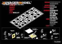 Voyager Model TEZ048 Modern AFV Road Wheels Stenciling templates ver 2(MENG/AFV/ACADEMY/BRONCO)(распродажа) 1/35