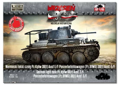First To Fight FTF-72116 Pz.Kpfw 38(t) Ausf. E/F German light tank 1/72