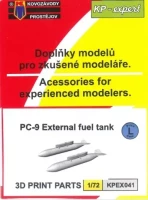 Kovozavody Prostejov EX041 PC-9 external fuel tank, 2 pcs. (3D Printed) 1/72