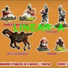 Linear-A 005-S Waterloo After The Battle Set 2 British Disaster Mini Set With 4 Figures 1/72