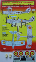 Kora Model DEC72302 DH.82A Tiger Moth Spanish Service Pt.3 декали декали 1/72