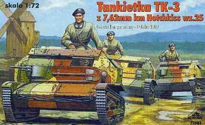 RPM 72502 Tankettka TK-3 7,62mm Hotchkiss wz.25