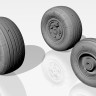 Armory ARAW32003 Sukhoi Su-25 Frogfoot wheels 1/32
