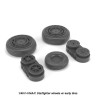 Armory ARAW48317 Lockheed F-104A/F-104C Starfighter early wheels, with optional nose wheels, weighted 1/48