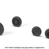 Armory ARAW48317 Lockheed F-104A/F-104C Starfighter early wheels, with optional nose wheels, weighted 1/48
