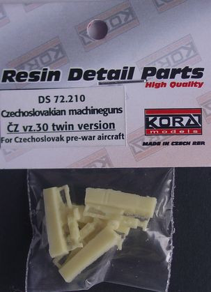 Kora Model DS72210 Czechoslovak machineguns vz.30 twins (4 pcs) 1/72