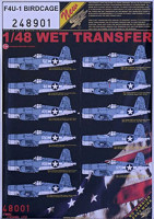 HGW 248901 Decals F4U-1 Corsair Birdcage 1/48