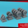 Armory ARAW72418 BAe Nimrod MR.1 / MR.2 / MR.2P / R.1. wheels with weighted tires/tyres 1/72