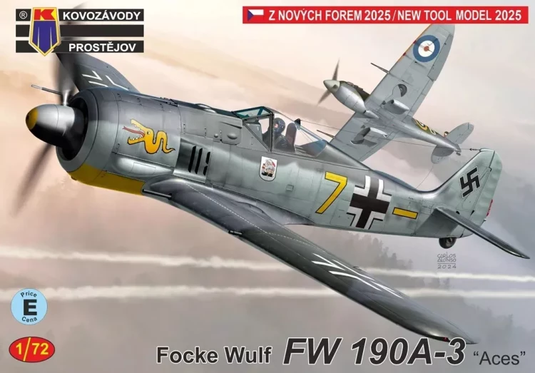 Kovozavody Prostejov 72491 Focke-Wulf Fw 190A-3 'Aces' (3x camo) 1/72