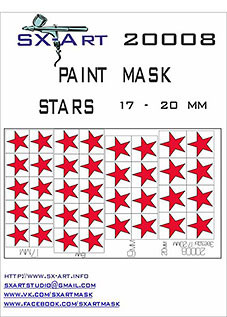 Sx Art 20008 Mask Stars 17 - 20mm
