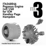 Inside the Armour ITA348046 2 x Pegasus engines for Handley-Page Hampden B Mk.I with cowls 1/48