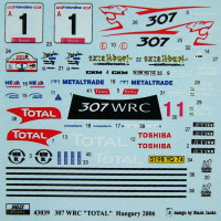 REJI MODEL DECR43039 1/43 Peugeot 307 WRC Rally Eger - Hungary 2006