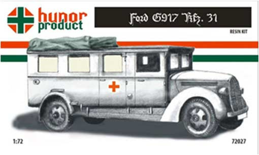 Hunor Product 72027 41M Ford G917 Kfz. 31. Ambulance 1/72