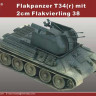 5M Hobby 72023 1/72 Flakpanzer T34(r) with 2cm Flakvierling 38