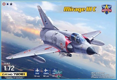 Modelsvit 72061 1/72 Mirage IIIC All-weather interceptor (6x camo)