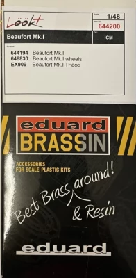 Eduard 644200 BRASSIN Beaufort Mk.I Lookplus (ICM) 1/48