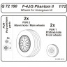 CMK Q72190 F-4J/ S Phantom II Wheels for Hasegawa kit 1/72