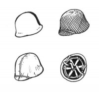 CMK B35083 US WWII Helmets 6 pcs 1/35