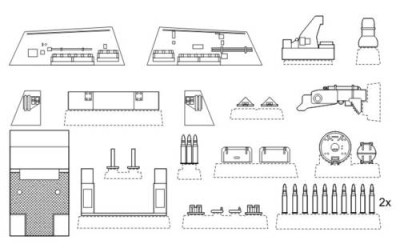CMK 2034 Ferdinand/ Elephant interior set for Trupeter 1/72