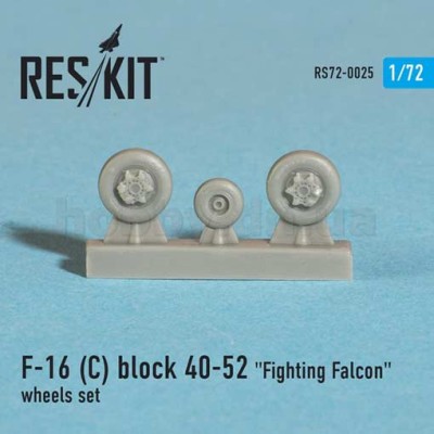 ResKit RS72-0025 F-16 (C) block 40-52 &quot;Fighting Falcon&quot; wheels set 1/72