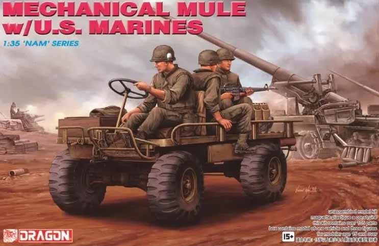 Dragon 3317 Mechanical Mule w/U.S. Marines Vietnam 1/35