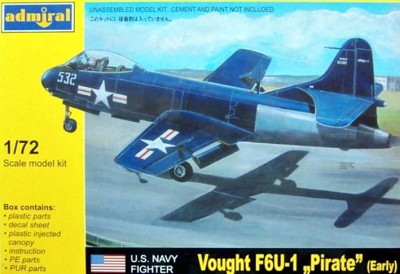 Az Model - Admiral ADM-7211 VOUGHT F6U-1 PIRATE EARLY 1/72