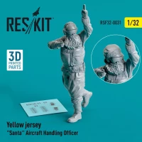 Reskit F32031 Yellow jersey 'Santa' Aircraft Handl.Officer 1/32
