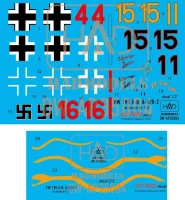 HAD DW35004 Decal Fw 190 A-8 / A-8/R-2 (dry-water) 1/35