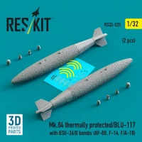 Reskit 32525 Mk.84 therm.prot./BLU-117 w/ BSU-36/B bombs 1/32