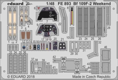 Eduard FE893 Bf 109F-2 Weekend (EDU) 1/48
