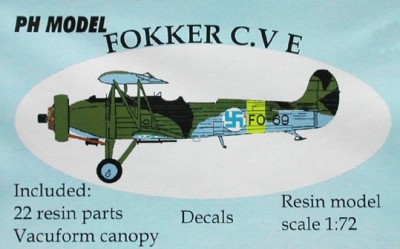 PH Model PHM-72104 1/72 Fokker C.V E (Finland)