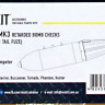 Reskit RS32-0188 1000 lb MK3 retarded bomb checks (4 pcs.) 1/32