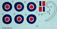 LF Model C4826 Decals Bf 109G-10 Part II. (HAS/REV) 1/48