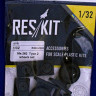 Reskit RS32-0205 Me-262 wheels type 2 (HAS/REV/TRUMP) 1/32