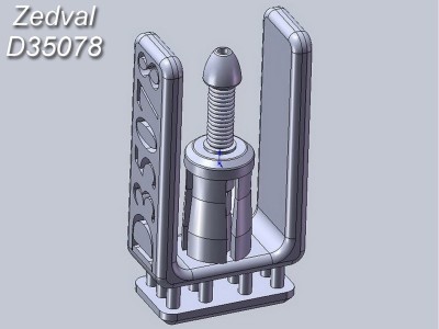 Zedval D35078 Антенный ввод радиостанции 71-ТК 1/35