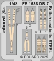 Eduard FE1536 DB-7 Boston III British seatbelts STEEL (HKM) 1/48