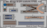 Eduard 32909 Mirage III E/R seatbelts STEEL 1/32
