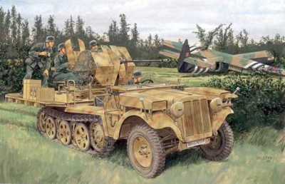 Dragon 6676 SdKfz 10/5 2 cm FlaK 38 1/35