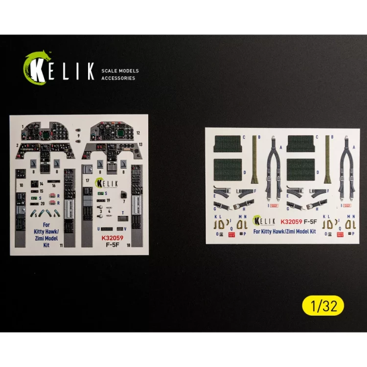 Reskit K32059 F-5F - interior 3D (KITTYH/ZIMI) 1/32
