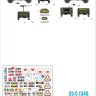 Star Decals 35-C1340 Nicaragua # 1. Guarda Nacional 1925-1979. Staghound, M4A3E8 105mm Sherman, Dodge M37 Truck, CV.33 Ansaldo 1/35