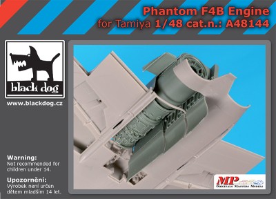 Black Dog A48144 Phantom F4B engine (TAM) 1/48