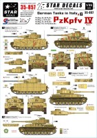 Star Decals STAR35857 German Tanks in Italy #6. Pz.Kpfw.IVPz.Regiment 26/ 26 Pz.Div,Pz.Regiment 2/ 16 Pz.DivPz.Regiment 24/ 24 Pz.DivPz.Abt. 115/15 Pz.Gren.Div 1/35