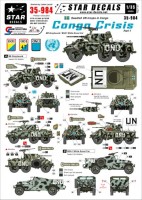 Star Decals STAR35984 Congo Crisis (1960s) - Swedish Greyhound and White Scout Car 1/35